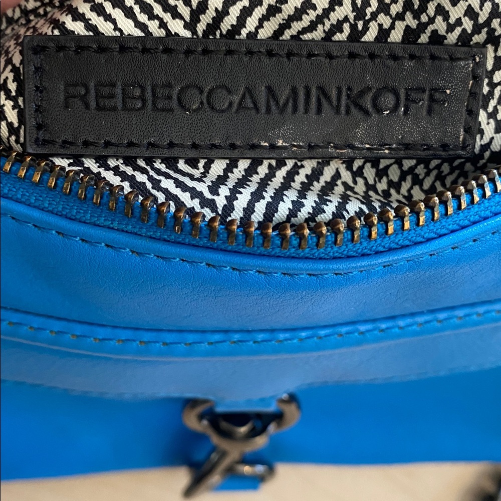 Rebecca Minkoff M.A.C Leather Crossbody Bag - Electric Blue - Picture 4 of 6
